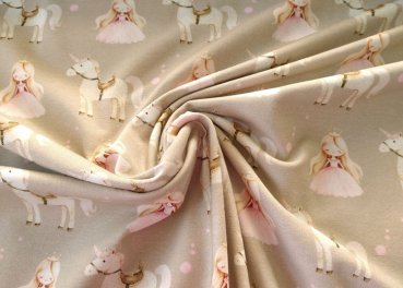 Belle jersey with princess and unicorn for children by Hilco